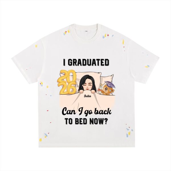 Splatter-print T-shirt