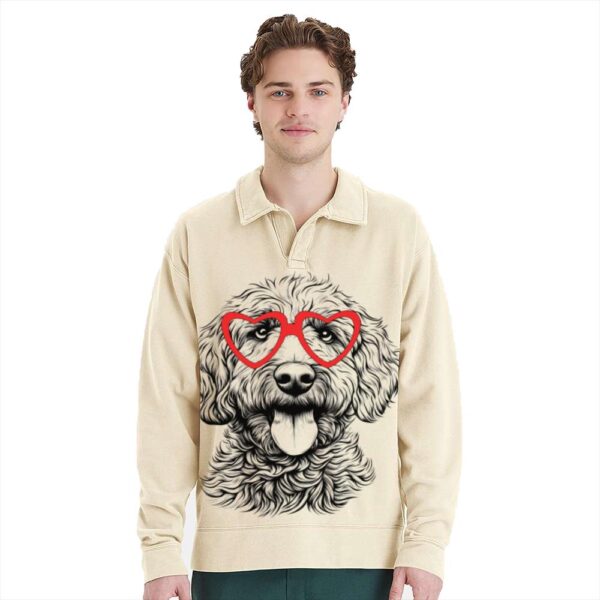 Unisex Polo Collar Sweatshirt