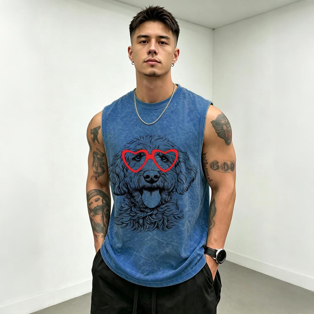 Men's Washed Vintage Sports Style