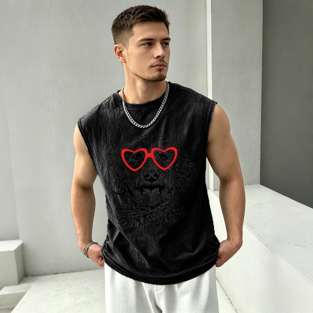 Men's Washed Vintage Sports Style
