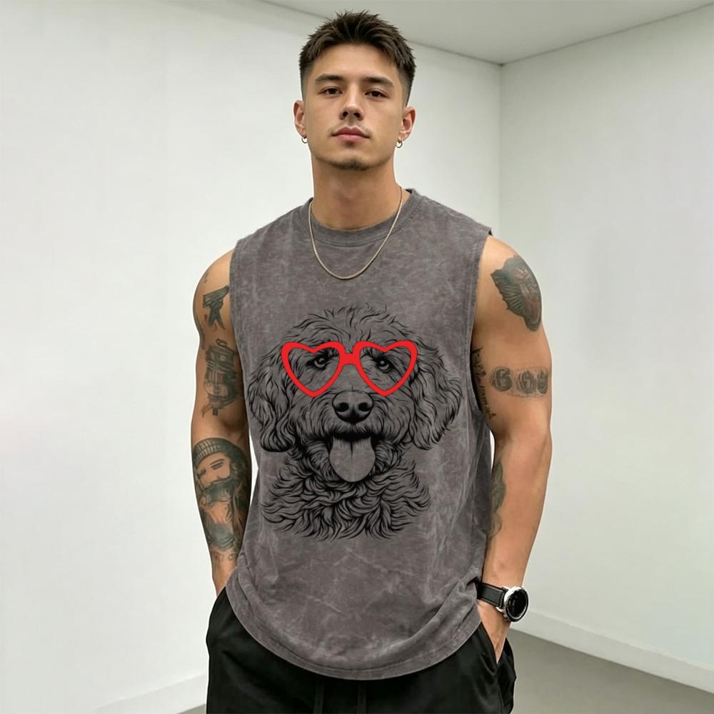 Men's Washed Vintage Sports Style