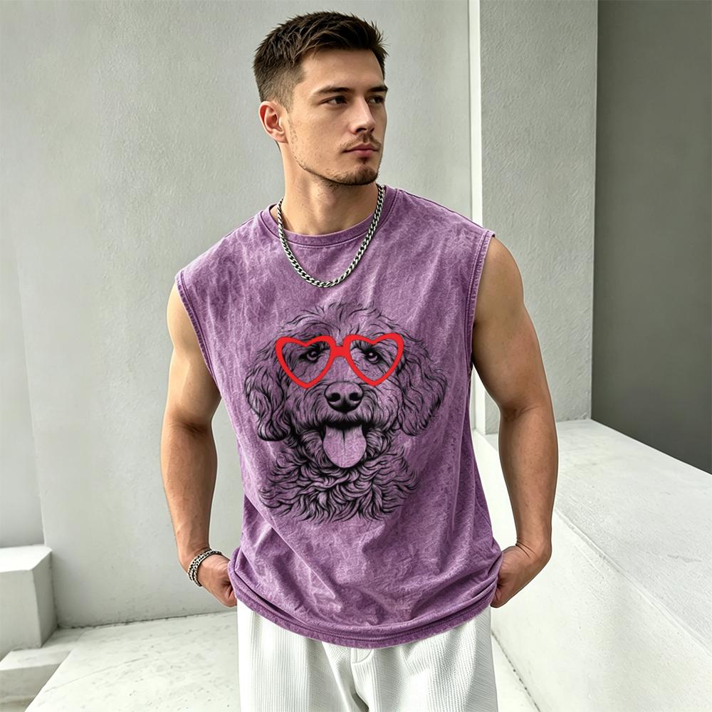 Men's Washed Vintage Sports Style
